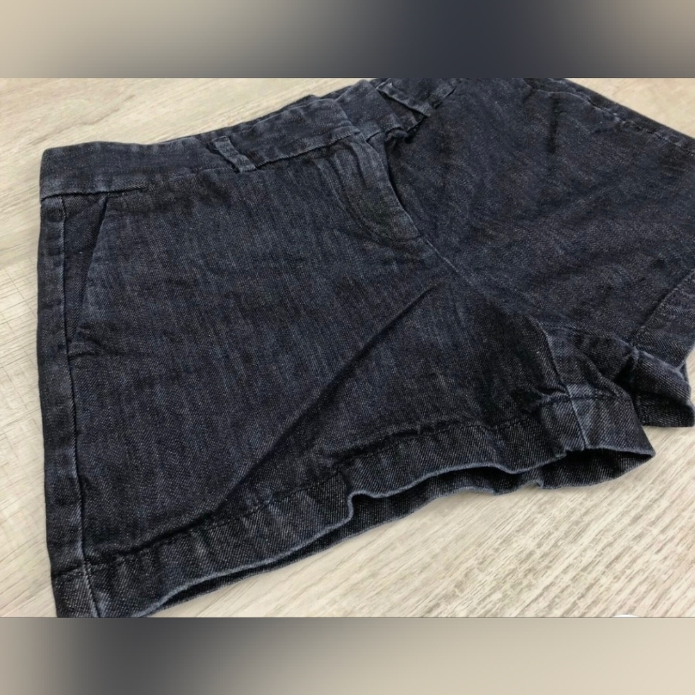 Ann Taylor Loft Black Denim Shorts Sz 4 *B8